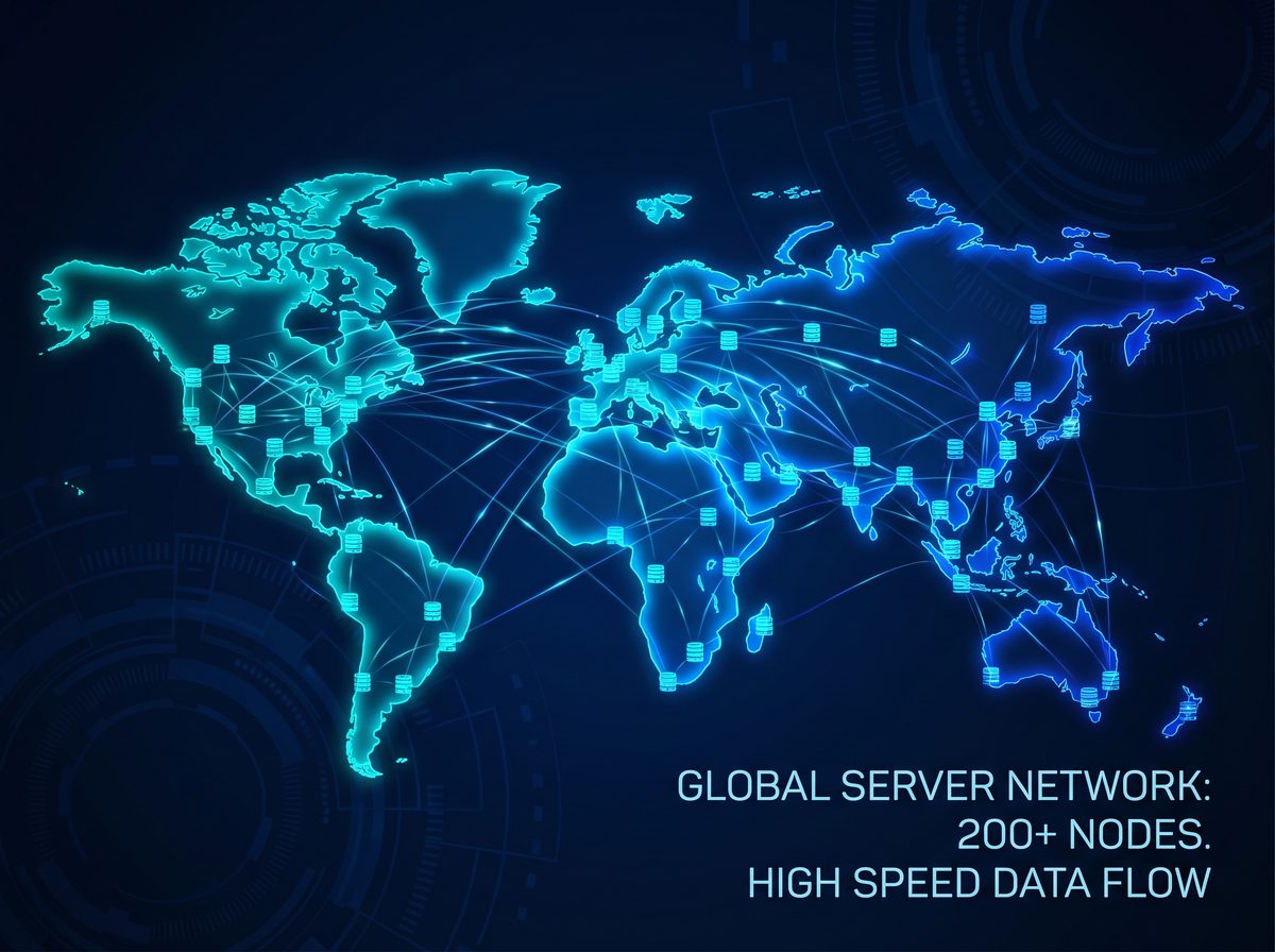 水箱加速器全球服务器节点分布图